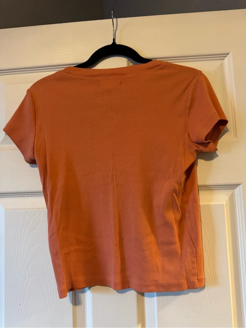Madewell Short Sleeve Crewneck Tee in Rust - Picture 2 of 3